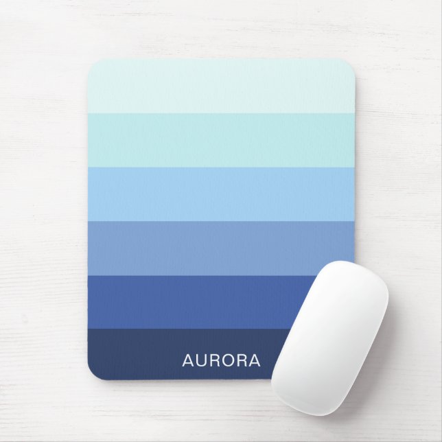 Color Gradient Back to School - Custom Name  Mouse Pad (With Mouse)