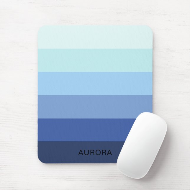 Color Gradient Back to School - Custom Name  Mouse Pad (With Mouse)