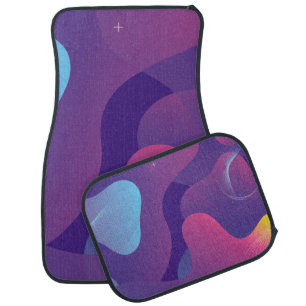 Color gradient background design. Abstract geometr Car Floor Mat