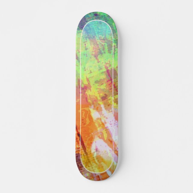 Color Grunge Style  Skateboard (Front)