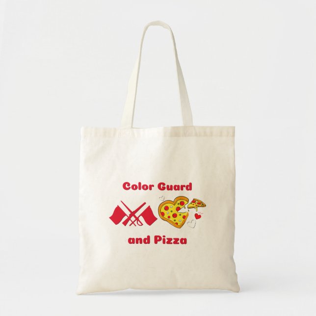 Color Guard and Pizza Tote Bag (Front)