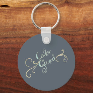 Color Guard Button Keychain Design