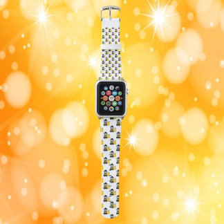 Color Guard Cat Black and Yellow Pattern Apple Watch Band
