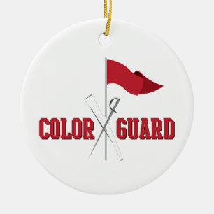 Color Guard Ceramic Ornament