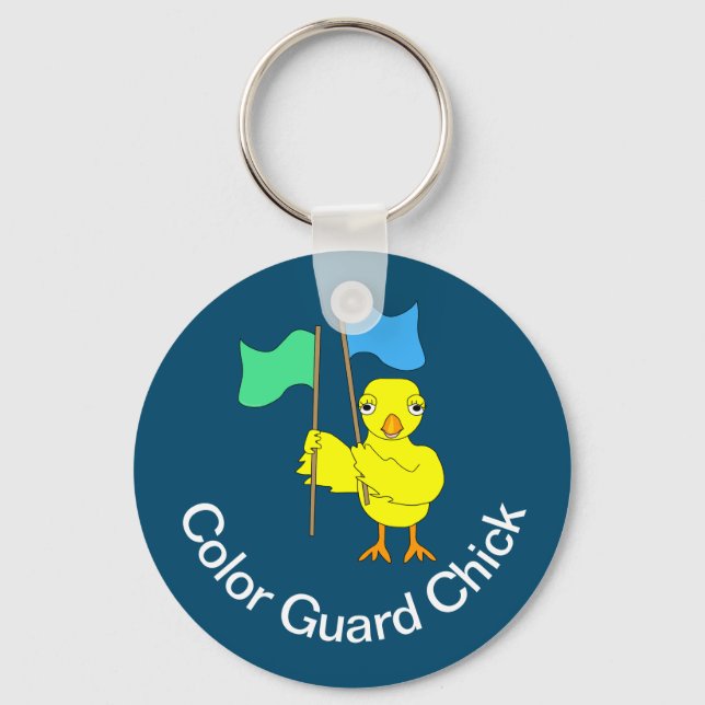 Color Guard Chick Keychain (Front)