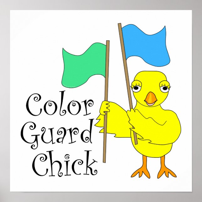 Color Guard Chick Text Poster (Front)