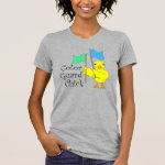 Color Guard Chick Text T-Shirt