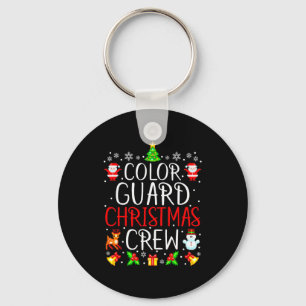 Color Guard Christmas Crew Matching Xmas  Keychain