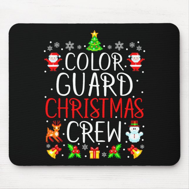Color Guard Christmas Crew Matching Xmas  Mouse Pad (Front)