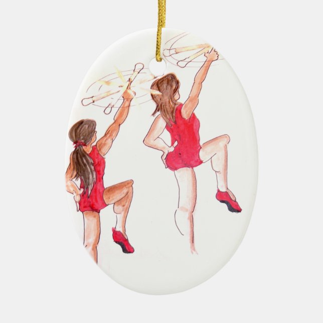 Color Guard Christmas Ornament (Front)