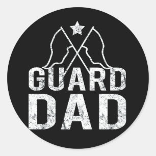 Color Guard Dad Classic Round Sticker