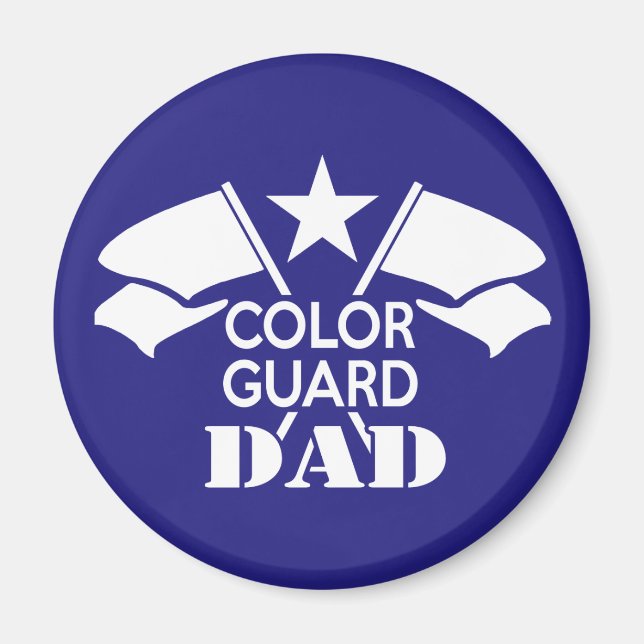 Color Guard Dad Magnet (Front)