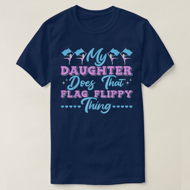 Color Guard Dad Mom Parents  T-Shirt (Design Front)