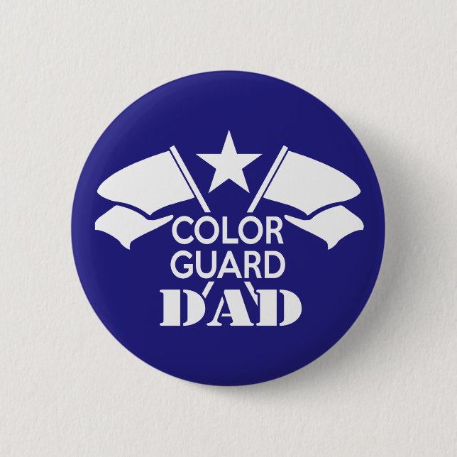 Color Guard Dad Pinback Button (Front)