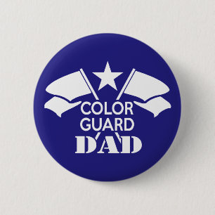 Color Guard Dad Pinback Button