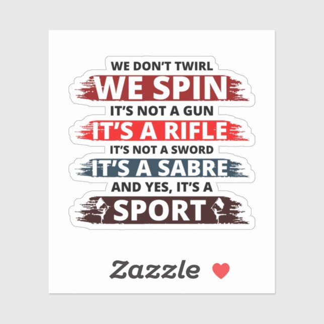 Color Guard Dance and Flag Vibrant Performance Sticker (Sheet)