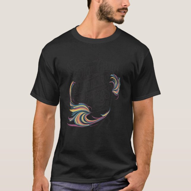 Color Guard Dancing With Flags T-Shirt (Front)
