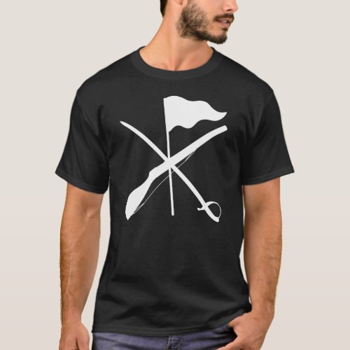 Color Guard Equipment Rifle Sabre Flag T_Shirt