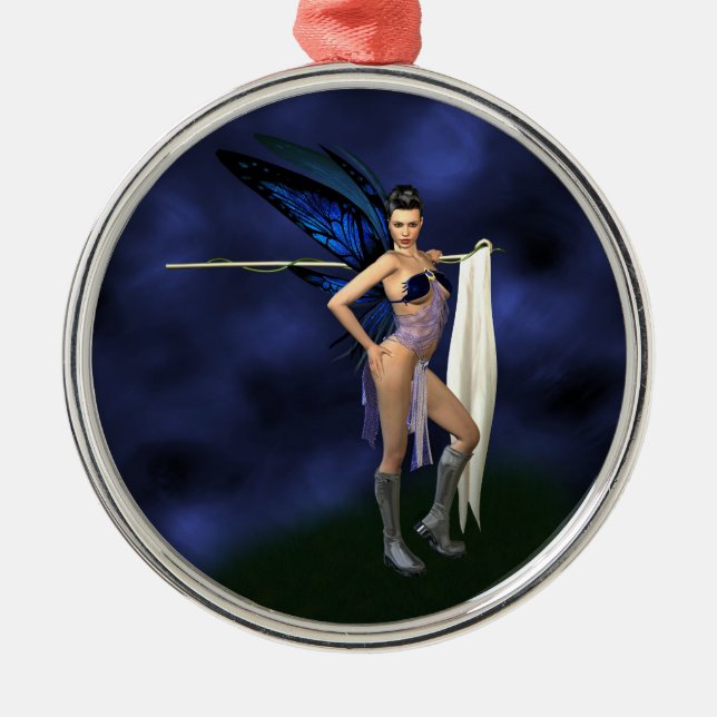 Color Guard Fairy - Round Ornament (Front)