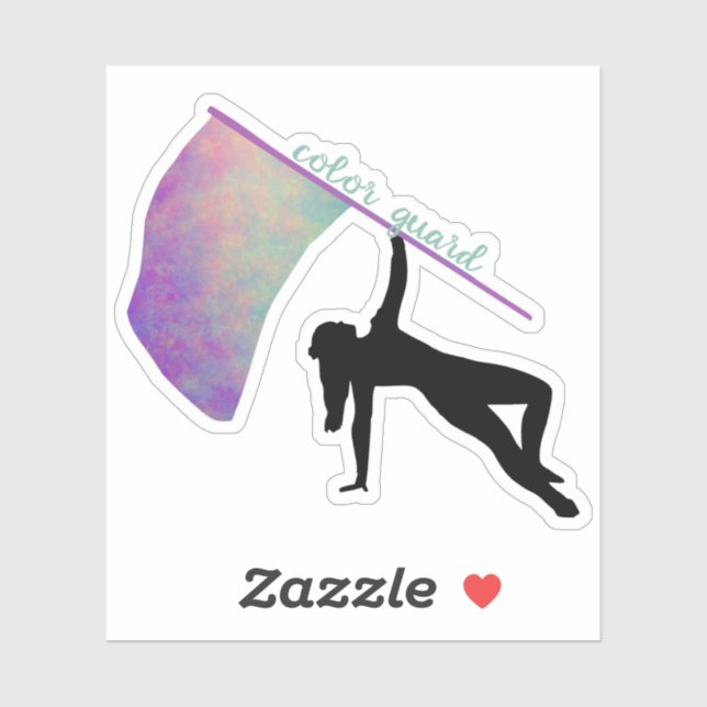 Color Guard Flag 1 Sticker (Sheet)