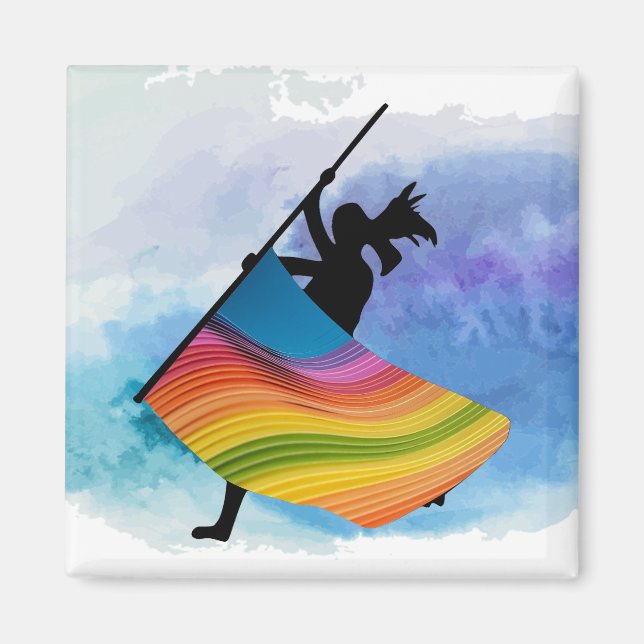 Color Guard Flag Bright Magnet (Front)