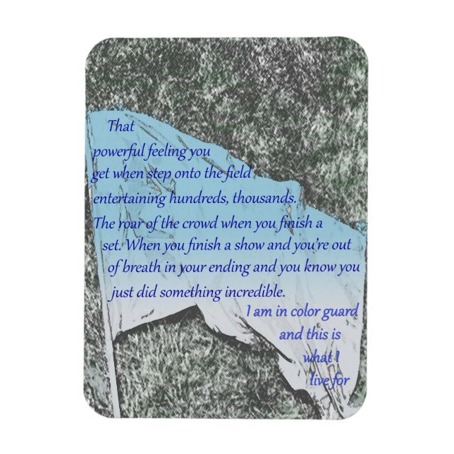 Color Guard Flag Inspiration Magnet (Vertical)