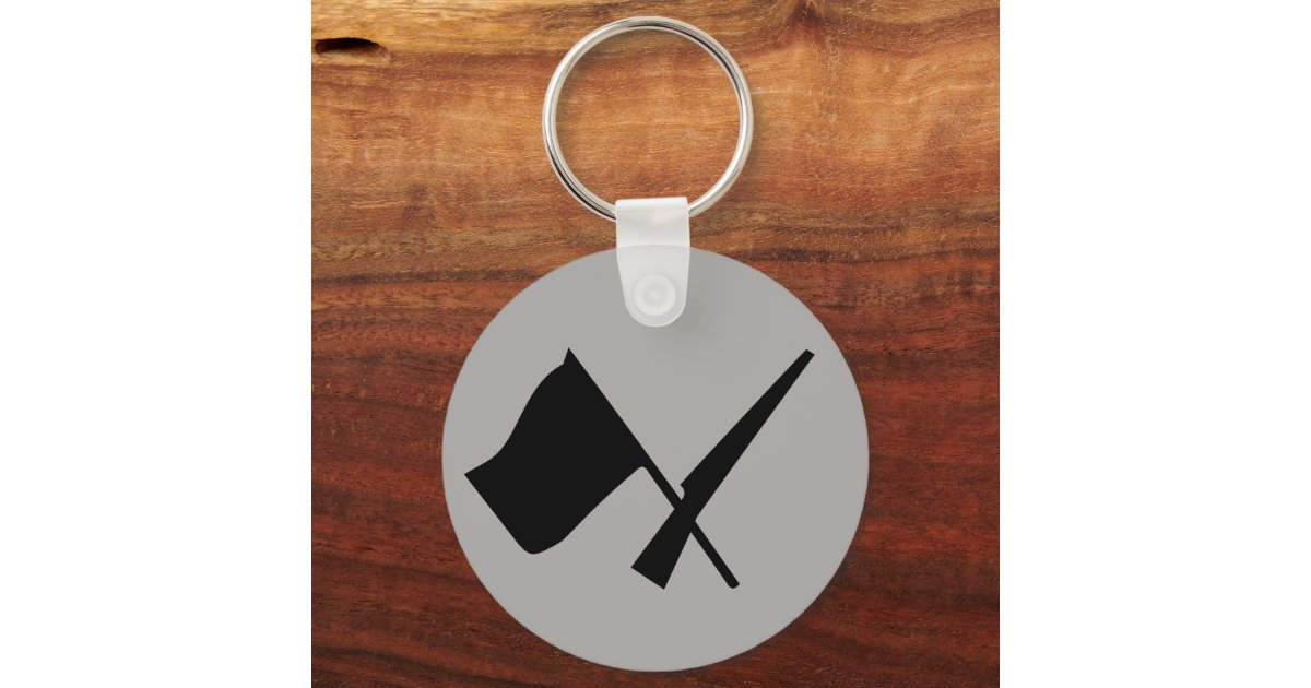 Color Guard Flag Rifle Button Keychain | Zazzle