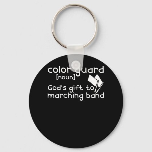 Color Guard Gods Gift Marching Band Gifts Keychain