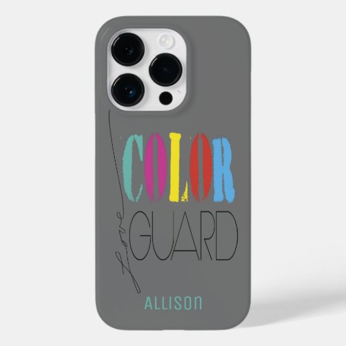 Color Guard Handwritten Love With Name Case_Mate iPhone 14 Pro Case