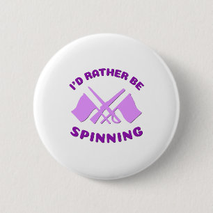 Color Guard - I'd Rather Be Spinning Button