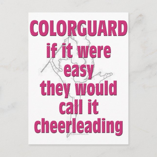 Color Guard: If It Were Easy... Postcard (Front)