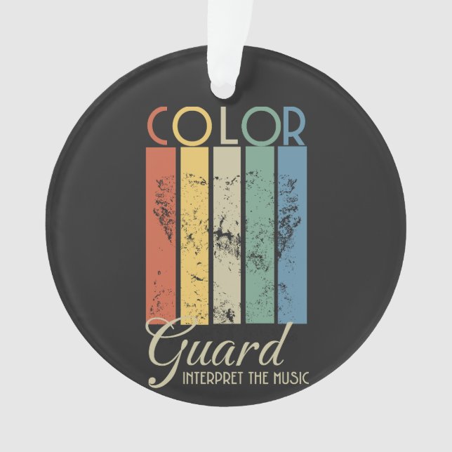 Color Guard "Interpret the Music" Ornament (Front)