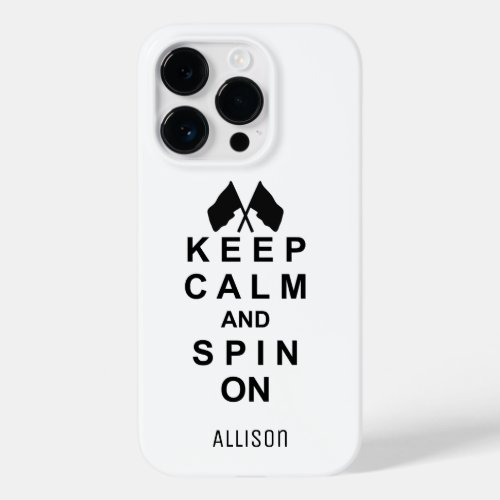 Color Guard Keep Calm And Spin On Case_Mate iPhone 14 Pro Case