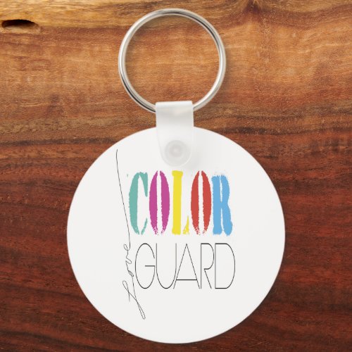 Color Guard  Love Color Guard Text Keychain