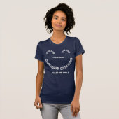 Color Guard Makes Me Smile  T-Shirt (Front Full)