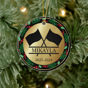 Color Guard Marching Band Christmas Ornament