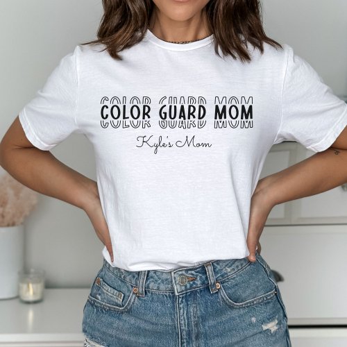 Color Guard Marching Band Mom Customizable T_Shirt