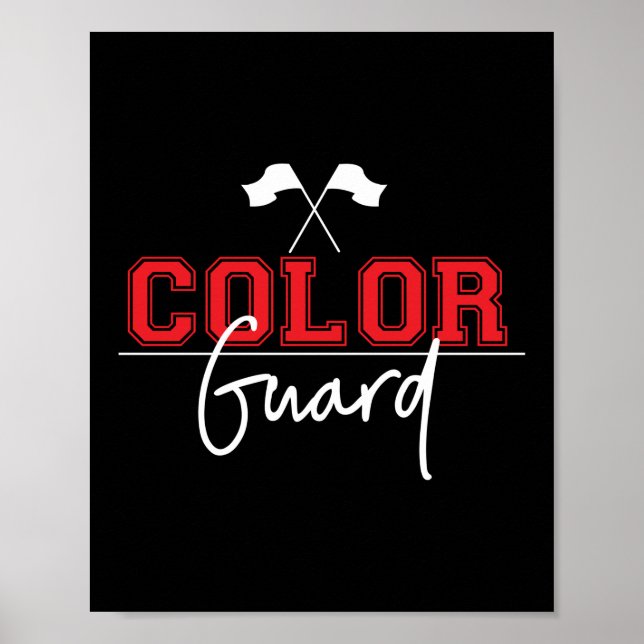 Color Guard Marching Band Poster (Front)