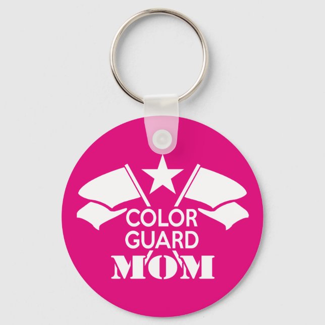 Color Guard Mom Keychain (Front)