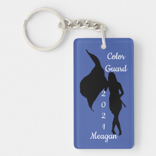 Color Guard Personalized Keychain