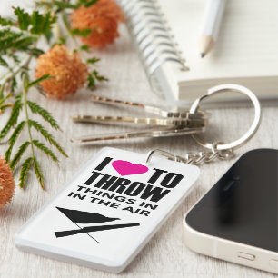 Color Guard Quote Throw Things In Air Keychain