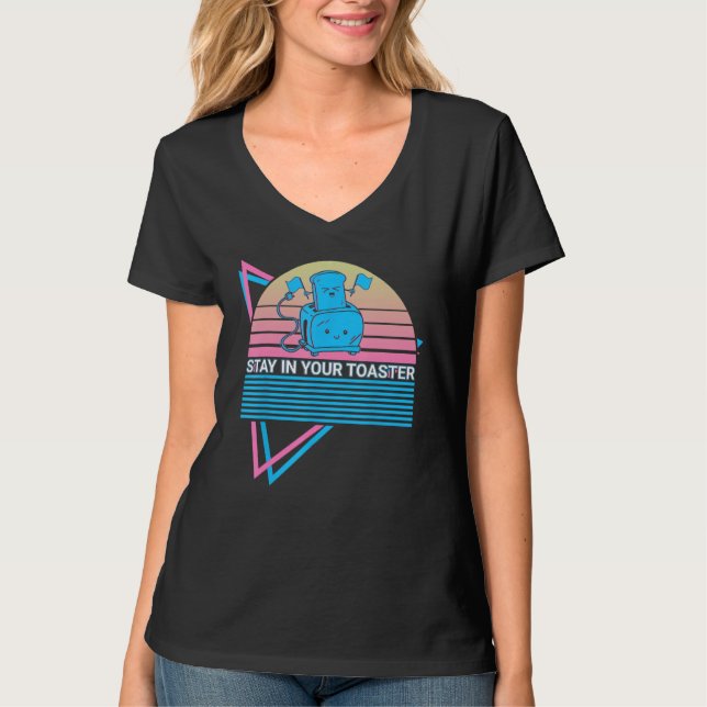 Color Guard Retro Stay In Your Toaster T-Shirt (Front)