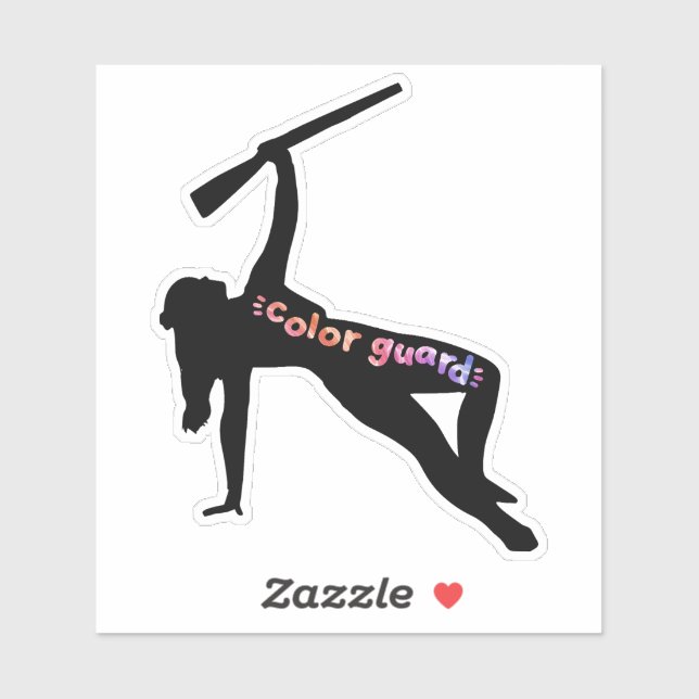 Color guard rifle - purples sticker (Sheet)