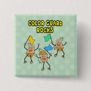 Color Guard Rocks Button
