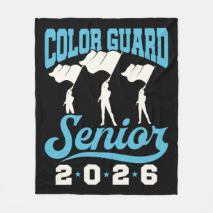 Color Guard Senior Class of 2026 Graduation Fleece Blanket