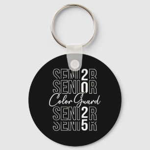 Color Guard Senior Hearts Cl Of 2025 Senior Color  Keychain