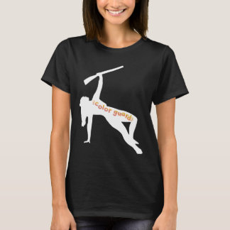 Color guard silhouette with rifle T-Shirt
