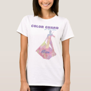 Color Guard Spin Dance Perform Flag And Name T-Shirt
