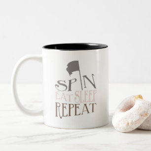 Color Guard Spin Eat Sleep Repeat Coffee Mug