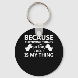 Color Guard Throwing Thing Air Is Thing Keychain